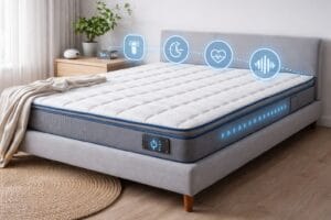 colchão inteligente com tecnologia de adaptação ao corpo e conforto para o sono